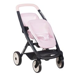 SMOBY - MAXI COSI - POUSSETTE JUMEAUX ROSE